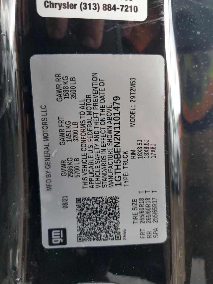 2022 GMC CANYON ELEVATION VIN:1GTH5BEN2N1101479