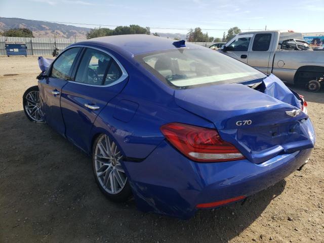 2021 GENESIS G70 VIN: KMTG64LA9MU075482