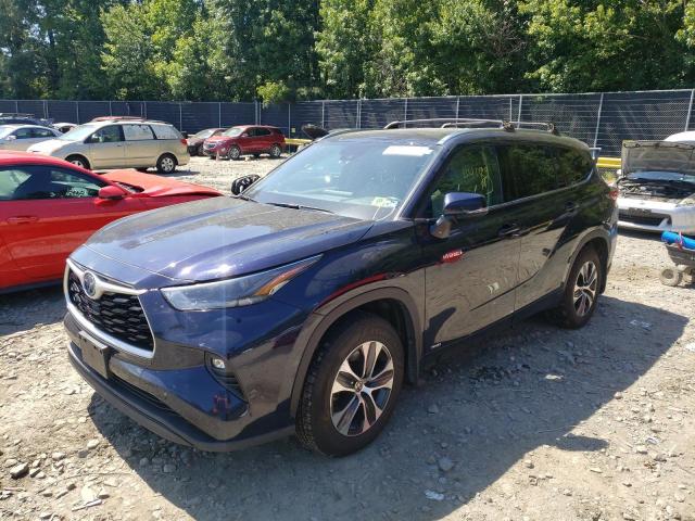 2021 TOYOTA HIGHLANDER HYBRID XLE VIN: 5TDHBRCH2MS517516