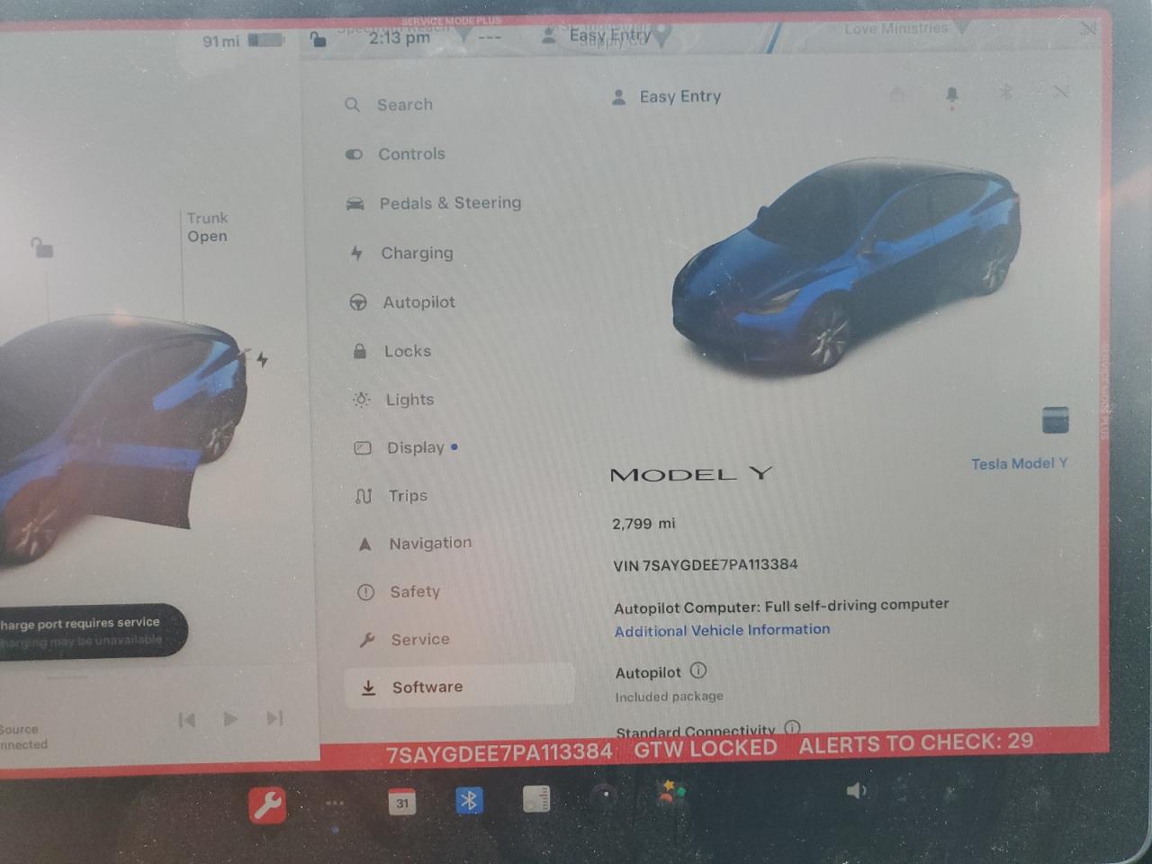 2023 TESLA MODEL Y  VIN:7SAYGDEE7PA113384