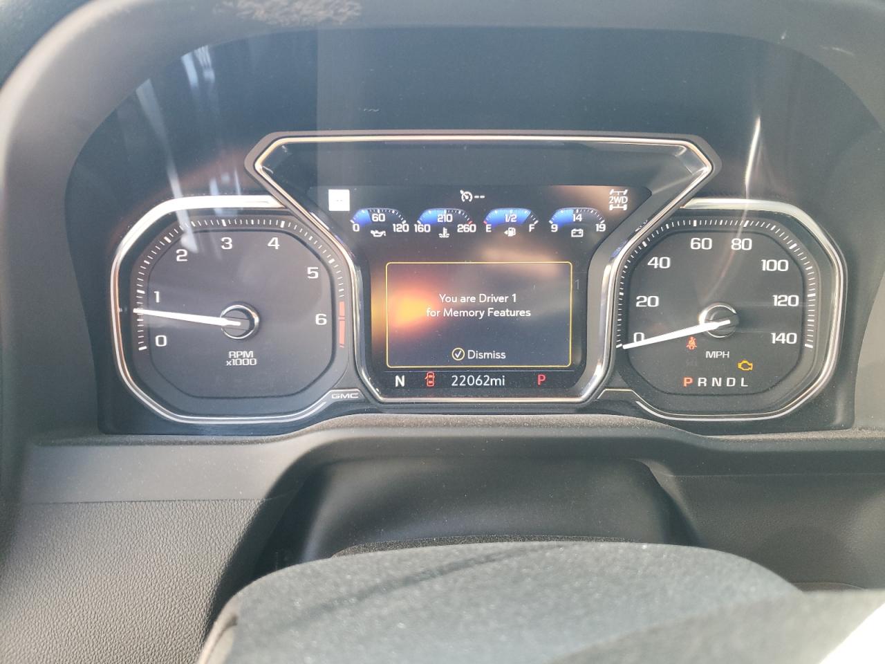 2022 GMC SIERRA LIMITED K1500 DENALI VIN:3GTU9FEL4NG204915