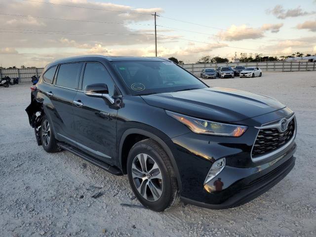 2021 TOYOTA HIGHLANDER HYBRID XLE VIN: 5TDGARAH6MS012371