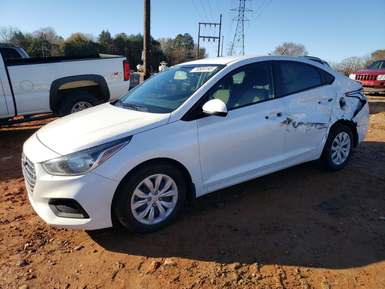 2022 HYUNDAI ACCENT SE VIN:3KPC24A68NE169182