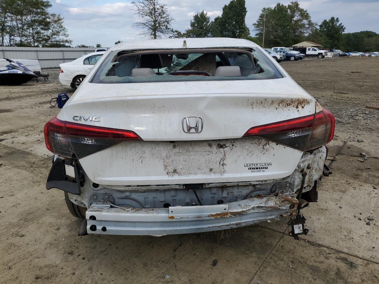 2022 HONDA CIVIC EX VIN:JHMFE1F75NX008355