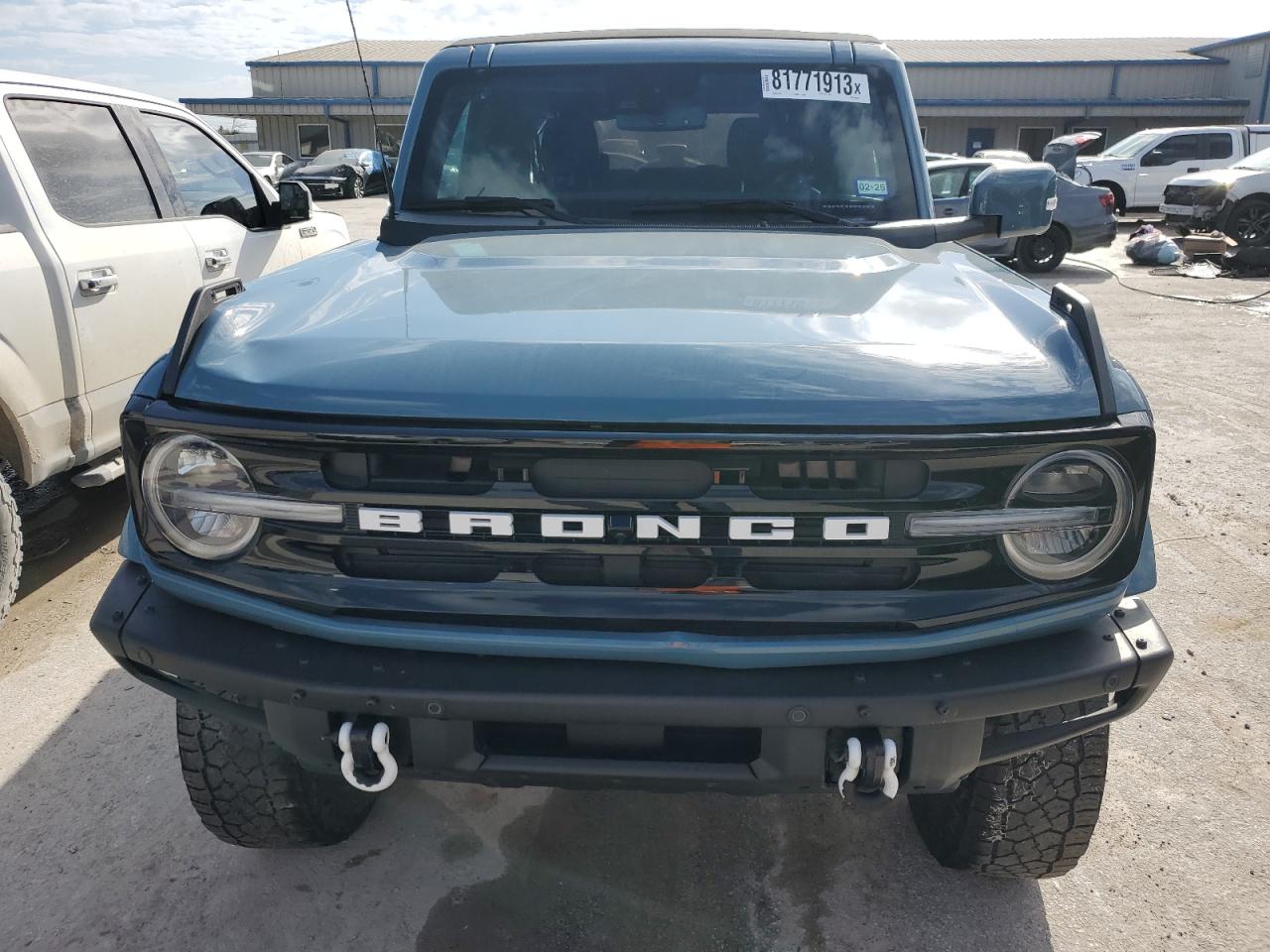 2022 FORD BRONCO BASE VIN:1FMDE5BH9NLB88635