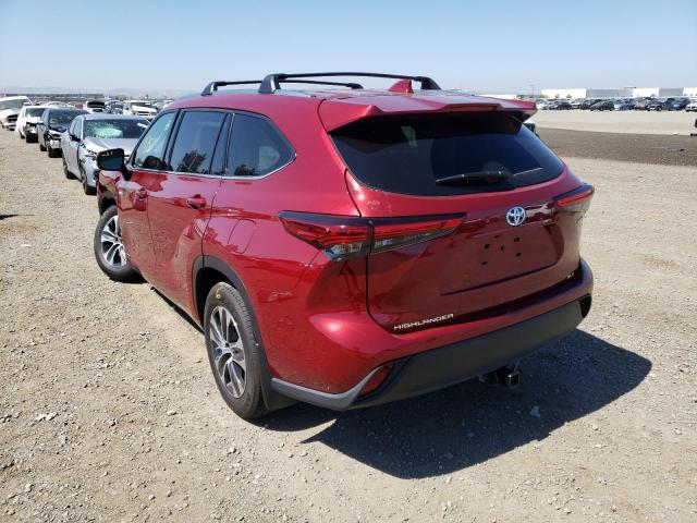 2021 TOYOTA HIGHLANDER HYBRID XLE VIN: 5TDHBRCH2MS530234