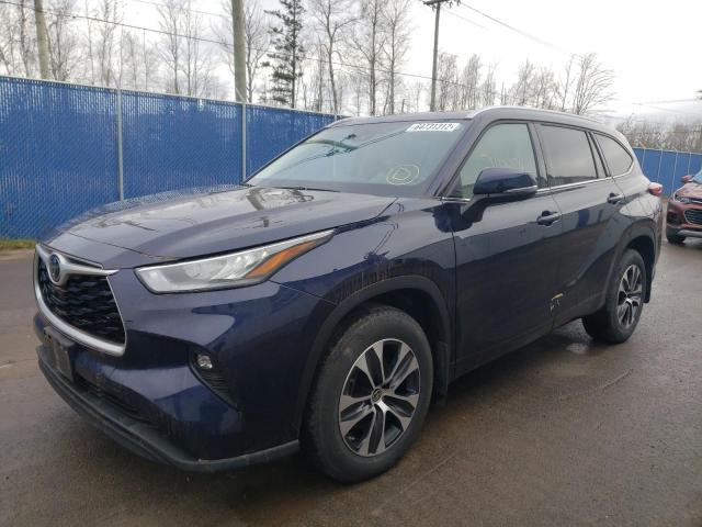 2021 TOYOTA HIGHLANDER XLE VIN: 5TDGZRBH8MS550657