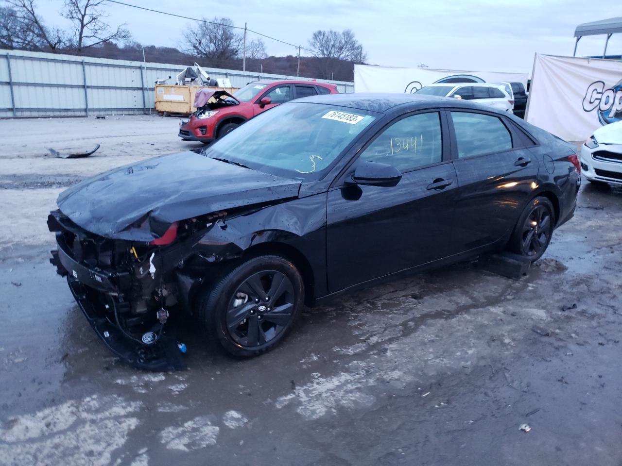 2023 HYUNDAI ELANTRA BLUE VIN:KMHLM4AJ7PU050635
