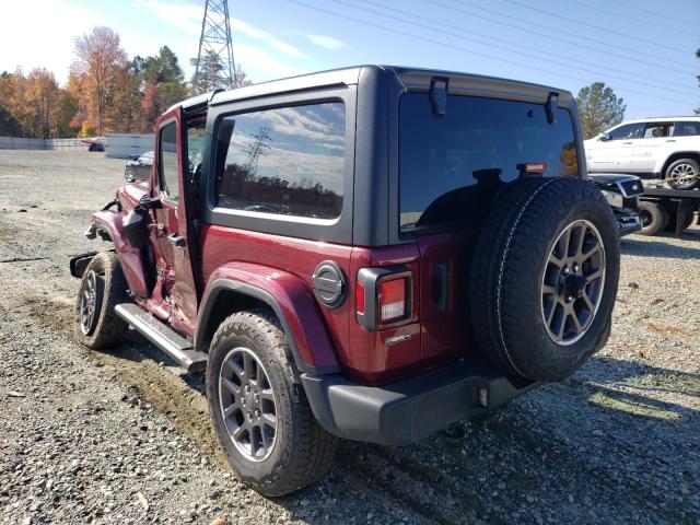 2021 JEEP WRANGLER SPORT VIN: 1C4HJXAG5MW637635