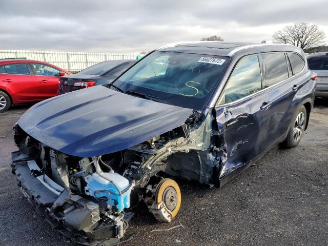 2021 TOYOTA HIGHLANDER HYBRID XLE VIN: 5TDHBRCH9MS060719