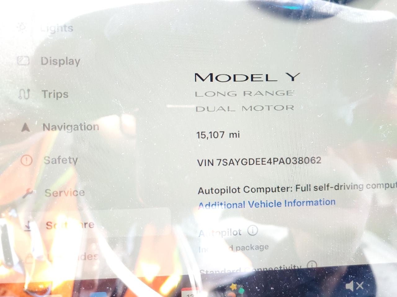 2023 TESLA MODEL Y  VIN:7SAYGDEE4PA038062