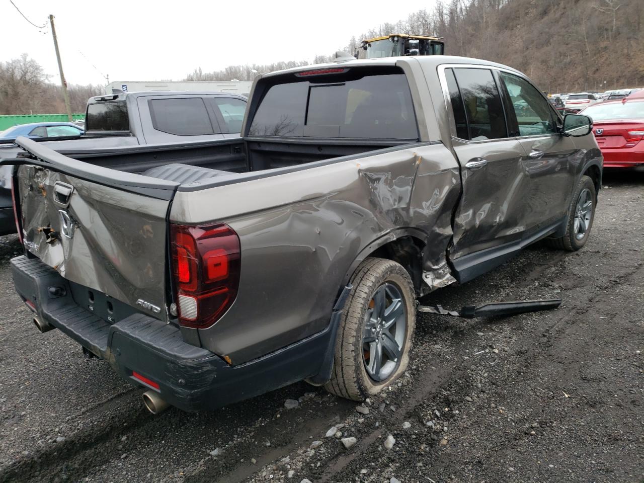 2022 HONDA RIDGELINE RTL VIN:5FPYK3F7XNB037835