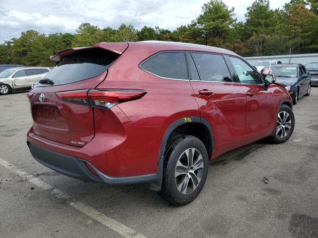 2021 TOYOTA HIGHLANDER XLE VIN: 5TDHZRBH9MS538845