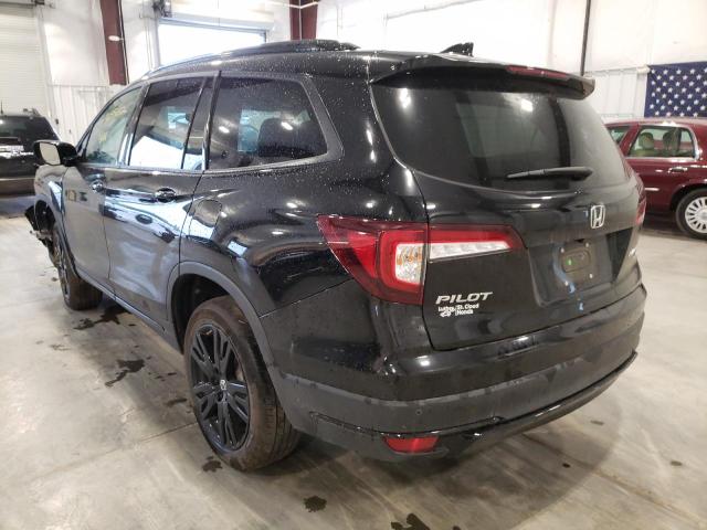 2021 HONDA PILOT BLACK VIN: 5FNYF6H70MB052354