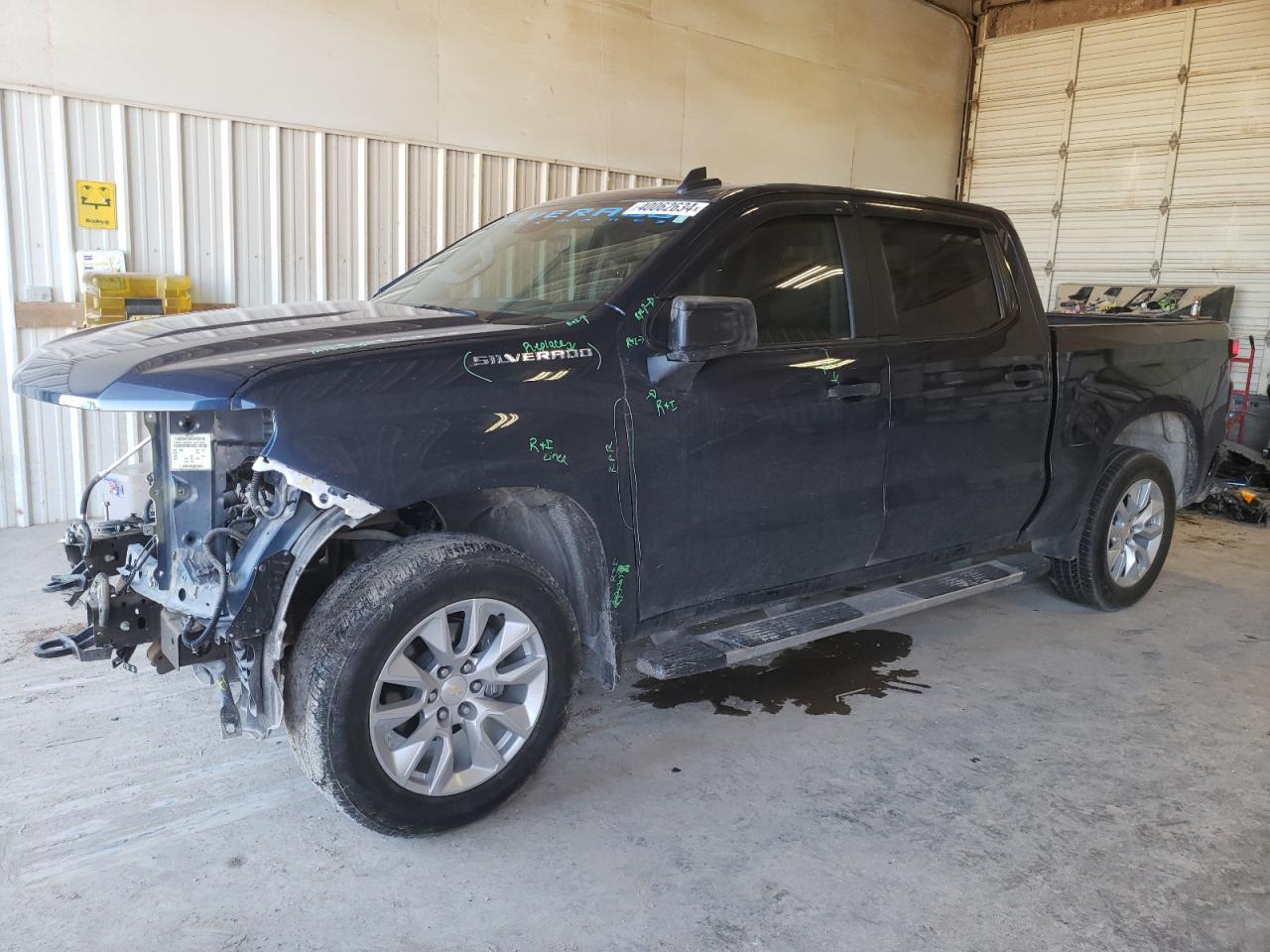 2022 CHEVROLET SILVERADO C1500 CUSTOM VIN:3GCPABEKXNG622531