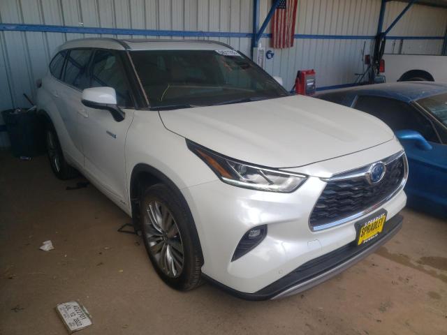 2021 TOYOTA HIGHLANDER HYBRID PLATINUM VIN: 5TDEBR***********