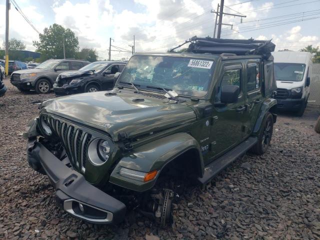 2021 JEEP WRANGLER UNLIMITED SAHARA 4XE VIN: 1C4JJX***********