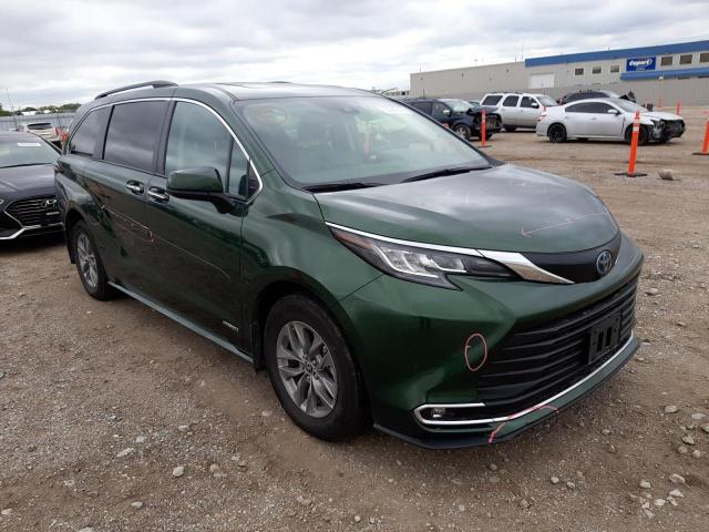 2021 TOYOTA SIENNA XLE VIN: 5TDJRKEC3MS052816