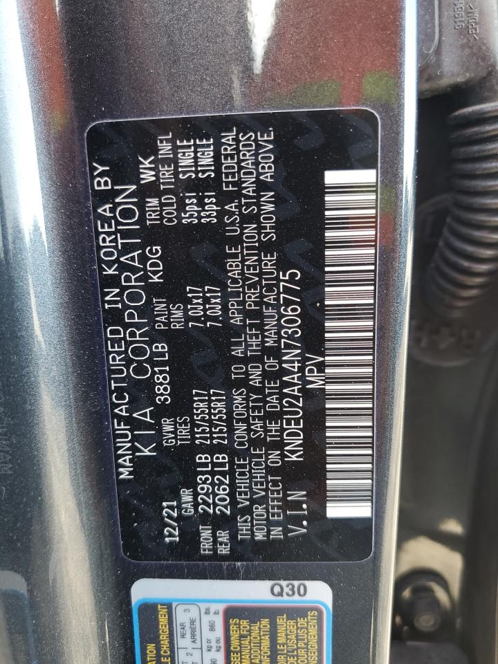 2022 KIA SELTOS S VIN:KNDEU2AA4N7306775