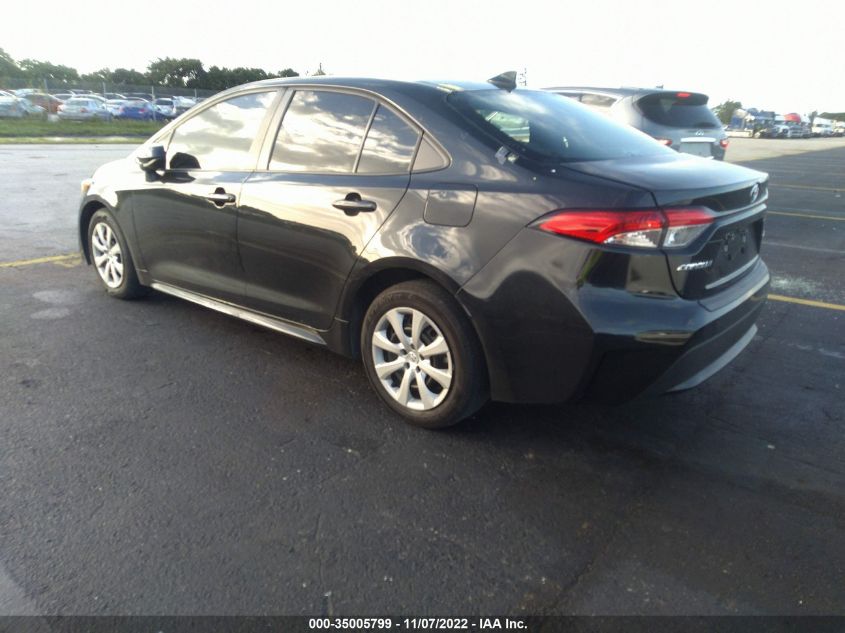 2021 TOYOTA COROLLA LE VIN: 5YFEPMAE7MP171214