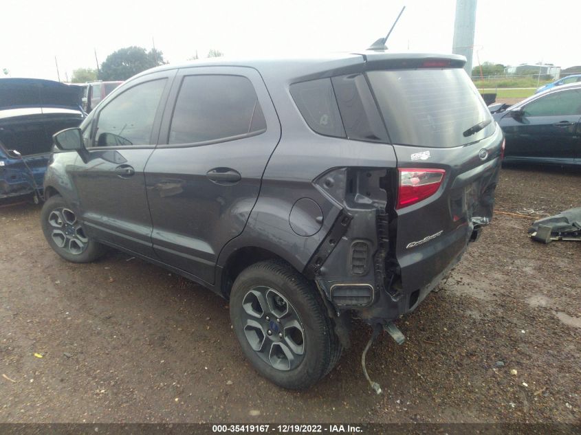 2021 FORD ECOSPORT S VIN: MAJ3S2FE6MC450607