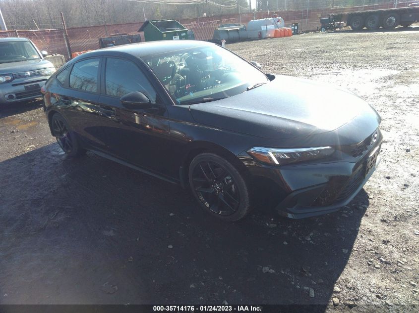 2022 HONDA CIVIC HATCHBACK SPORT VIN: 19XFL2H86NE024440