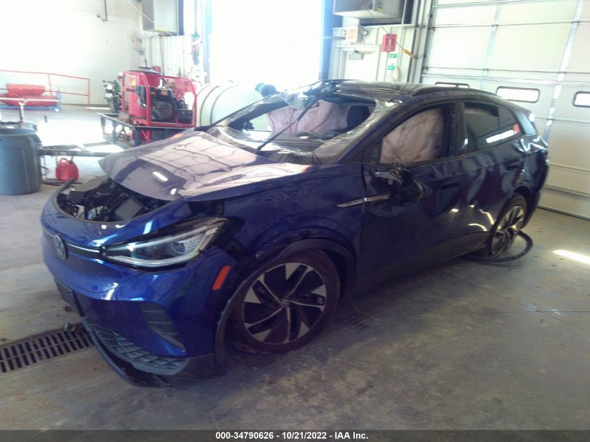 2021 VOLKSWAGEN ID.4 PRO S VIN: WVGGNPE25MP065938
