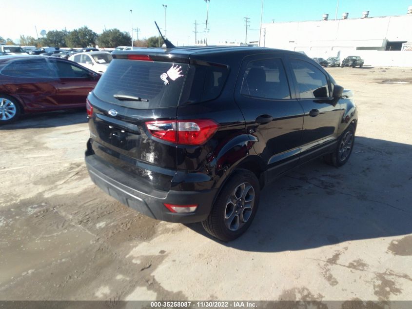 2021 FORD ECOSPORT S VIN: MAJ3S2FE0MC397063