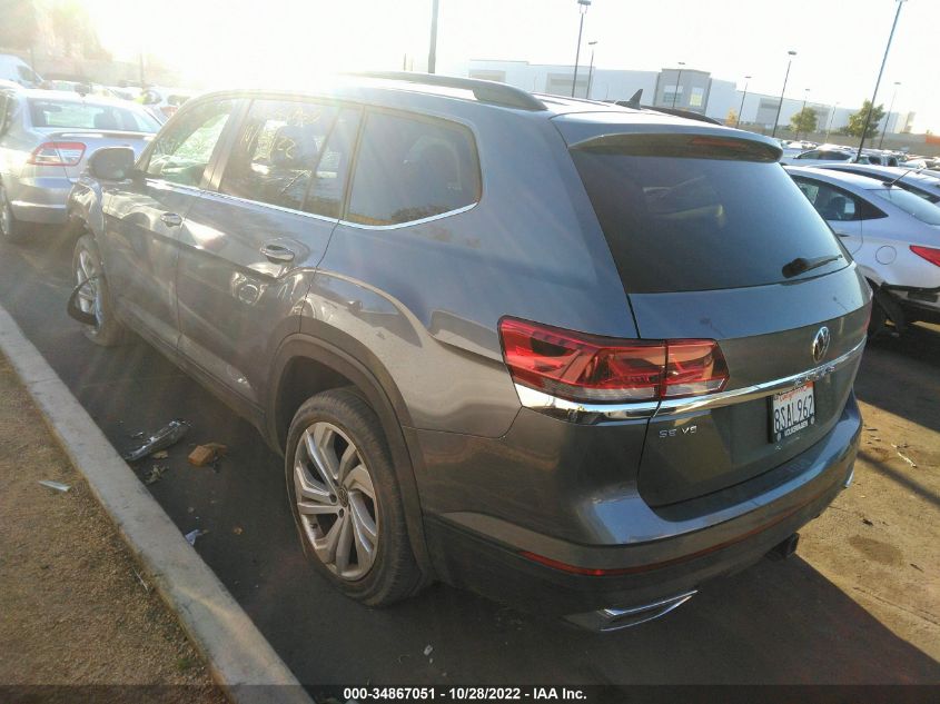 2021 VOLKSWAGEN ATLAS 3.6L V6 SE W/TECHNOLOGY VIN: 1V2WR2CA8MC511636