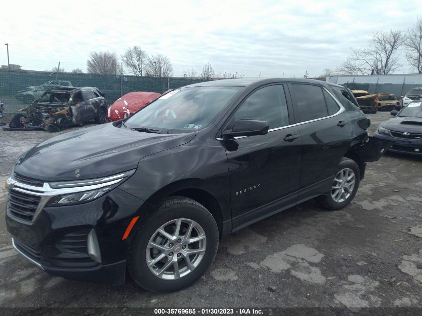 2022 CHEVROLET EQUINOX LT VIN: 3GNAXKEV8NL282650