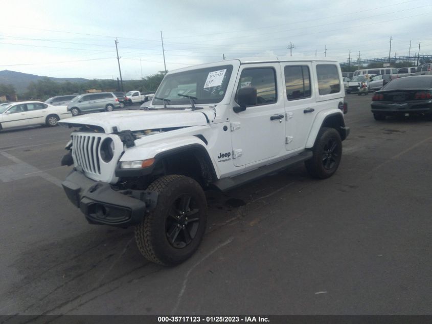 2021 JEEP WRANGLER UNLIMITED SAHARA ALTITUDE VIN: 1C4HJXEN0MW756931