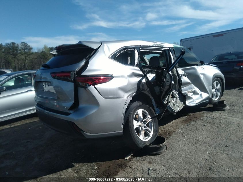 2022 TOYOTA HIGHLANDER LE VIN: 5TDZZRAHXNS098335