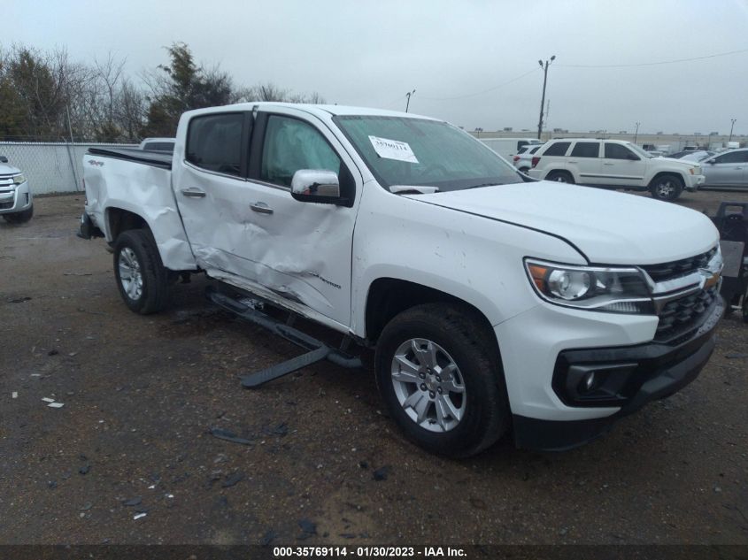 2022 CHEVROLET COLORADO 4WD LT VIN: 1GCGTCEN9N1137905