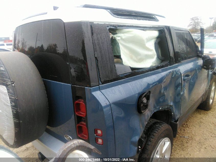 2022 LAND ROVER DEFENDER S VIN: SALEJ6RX2N2063580