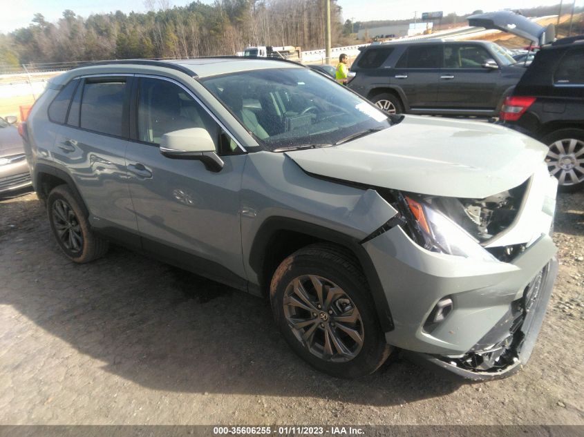2022 TOYOTA RAV4 HYBRID XLE PREMIUM VIN: 4T3B6RFV5NU072104