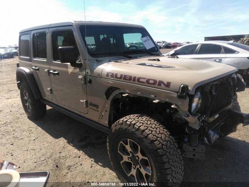 2022 JEEP WRANGLER UNLIMITED RUBICON VIN: 1C4HJXFN4NW243147