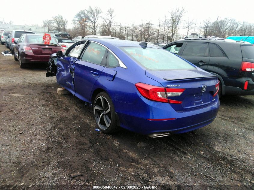 2022 HONDA ACCORD SEDAN SPORT VIN: 1HGCV1F33NA067393