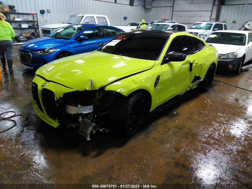 2021 BMW M4 COMPETITION VIN: WBS33AZ09MCH48646