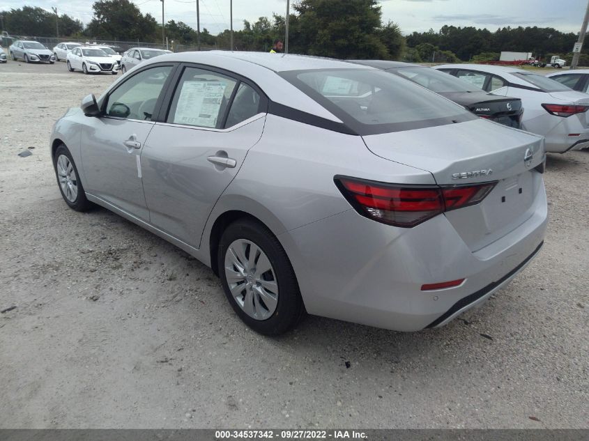 2022 NISSAN SENTRA S VIN: 3N1AB8BV4NY292967