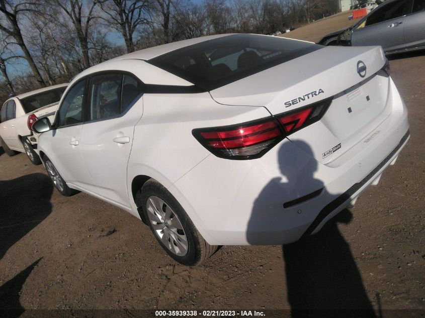 2022 NISSAN SENTRA S VIN: 3N1AB8BV7NY307543