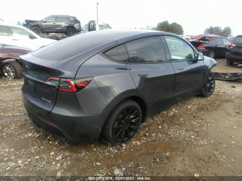 2023 TESLA MODEL Y LONG RANGE VIN: 7SAYGDEE9PF606812