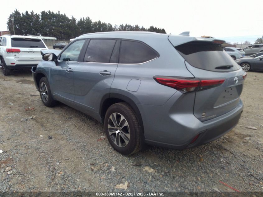 2023 TOYOTA HIGHLANDER HYBRID VIN: 5TDKBRCH7PS569153