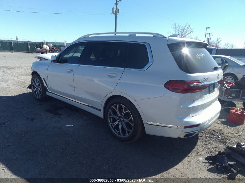 2022 BMW X7 XDRIVE40I VIN: 5UXCW2C07N9M19547