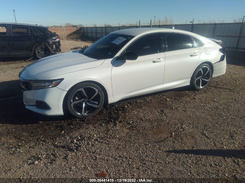 2021 HONDA ACCORD SEDAN SPORT VIN: 1HGCV1F36MA031079
