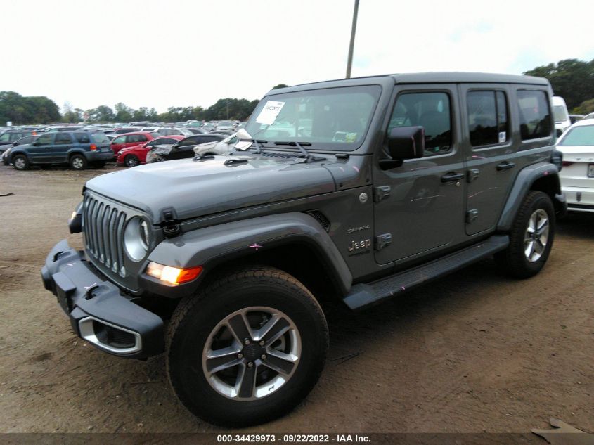 2022 JEEP WRANGLER UNLIMITED SAHARA VIN: 1C4HJXEN3NW239785