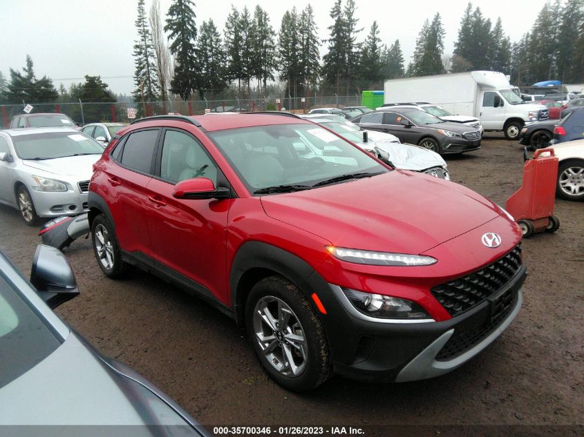 2022 HYUNDAI KONA SEL VIN: KM8K6CABXNU866602
