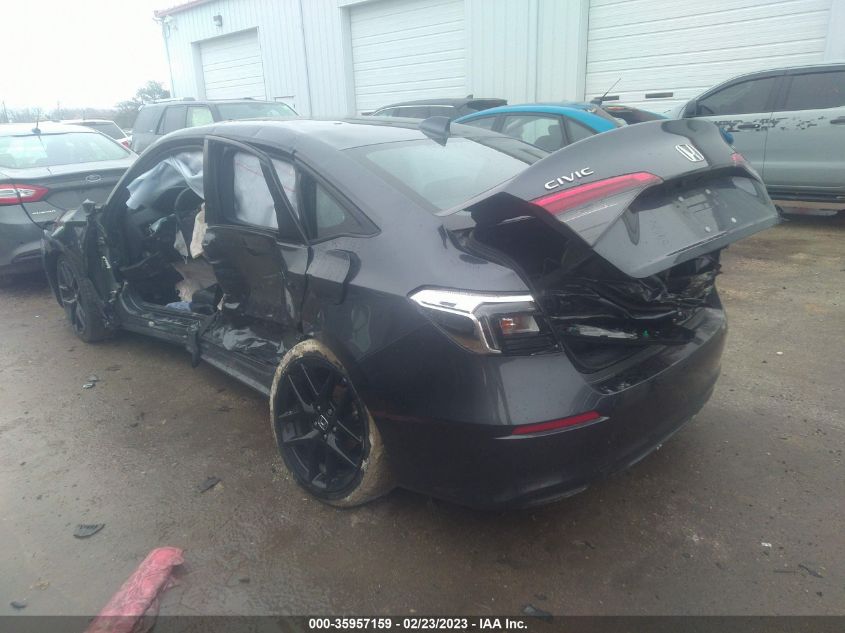 2022 HONDA CIVIC SEDAN SPORT VIN: 2HGFE2F57NH565683