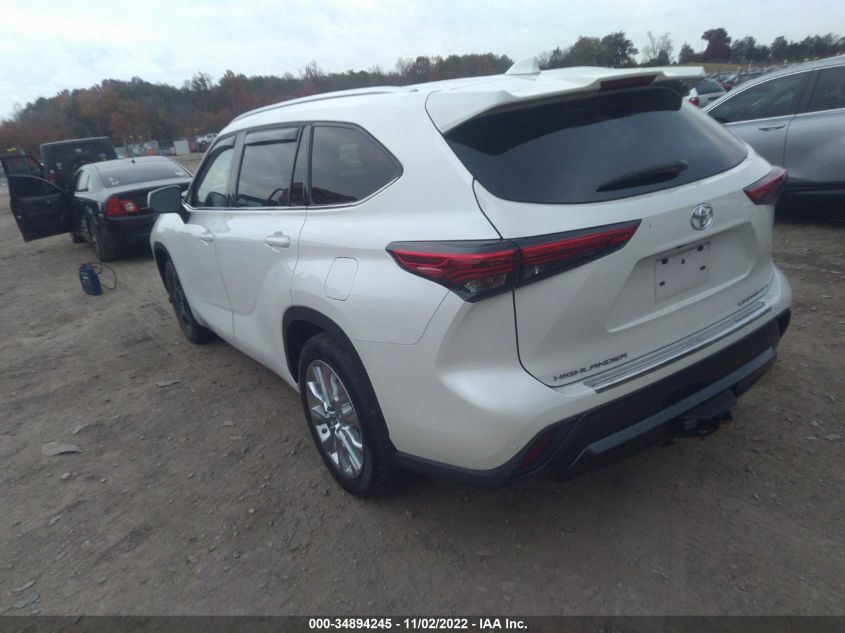 2021 TOYOTA HIGHLANDER LIMITED VIN: 5TDDZRBH8MS070105