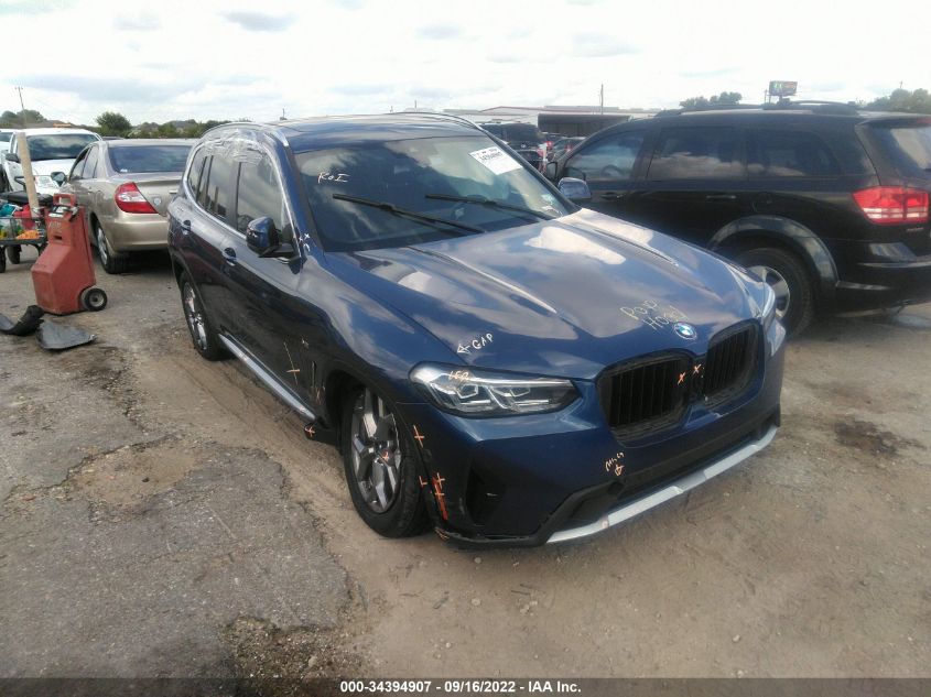 2022 BMW X3 SDRIVE30I VIN: 5UX43DP09N9J98097