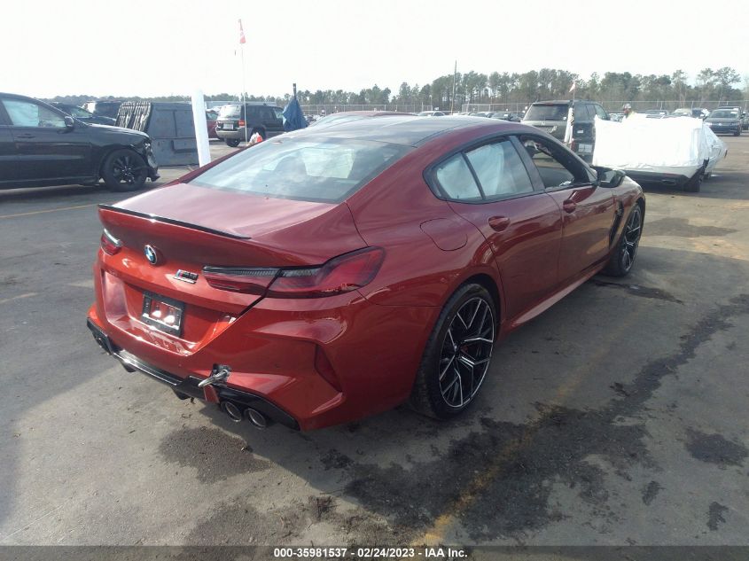 2022 BMW M8 COMPETITION VIN: WBSGV0C09NCJ88267
